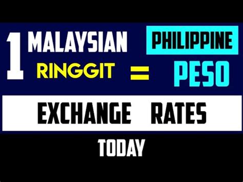 Malaysian ringgits to Philippine pesos Exchange Rate..